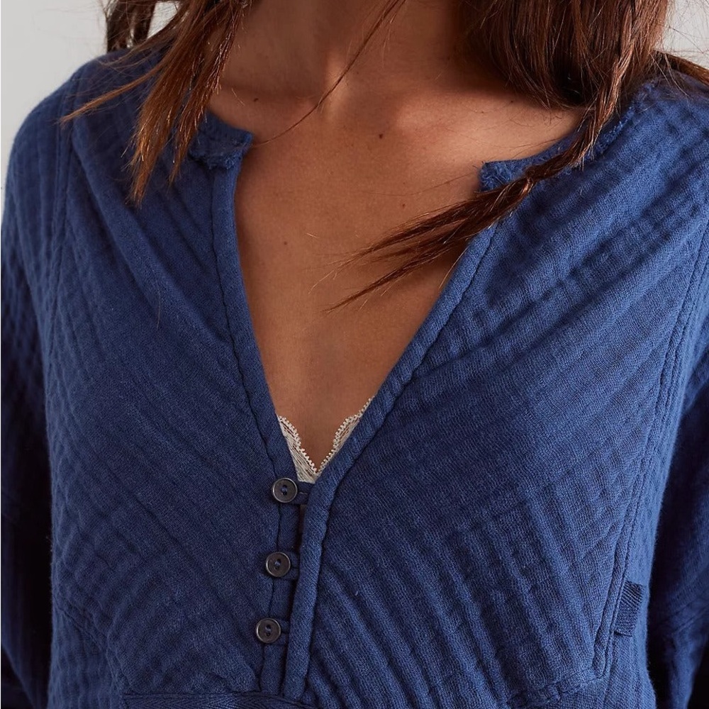 Free People ✨  We the Free Easy Sunday Pullover Shirt - Picture 3 of 11